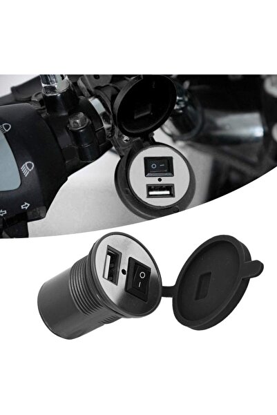 Streak Motosiklet Elektrikli Bisiklet Telefon Şarj Aleti 12V Su Geçirmez