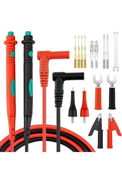 MAKINGTEC Multimeter Test Leads Kit, Test Leads with Double Insulated Anti-Sl...