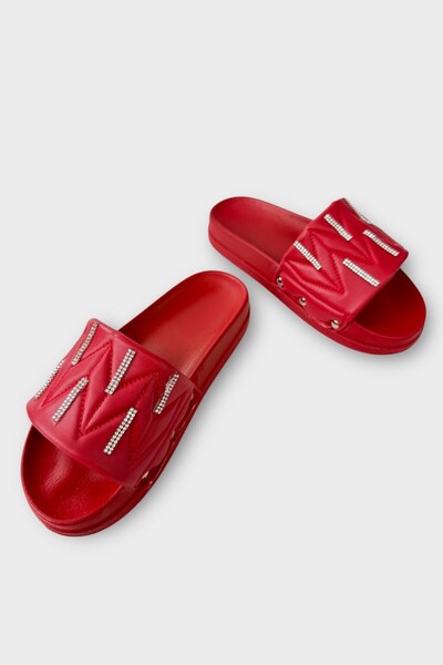 Jagulep Soft Lightweight Sole Stylish Orthopedic Summer Beach Vacation Women's Slippers Red