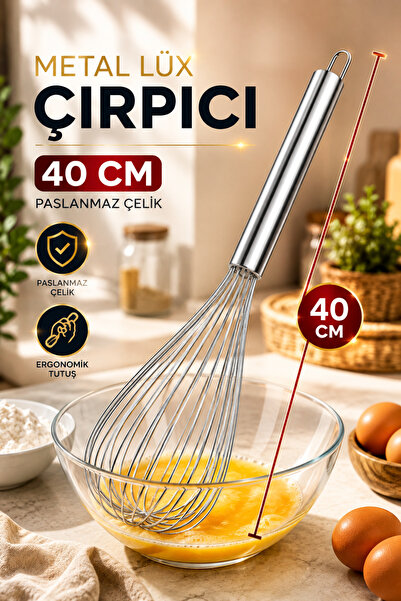 House Bird Metal Luxury Whisk 40cm Stainless Steel Hand Whisk Kitchen and Dou...