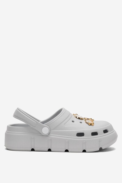 Jagulep High Sole Stone Comfort Women's Slippers Gray