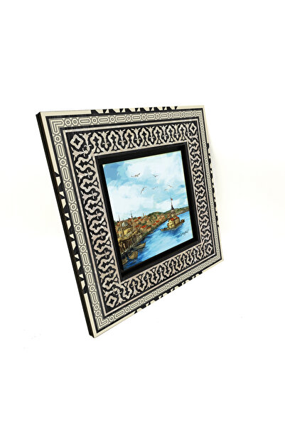 Sadrazam Maiden's Tower Printed 20X20 Mdf Anatolian Painting Krt-19