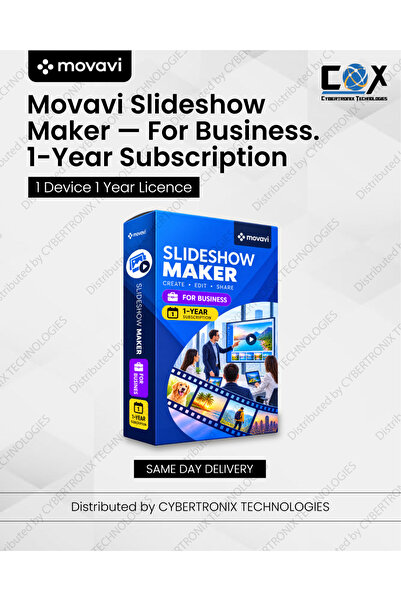 movavi Slideshow Maker For Business | 1 Device for 1 Year | Digital License |...