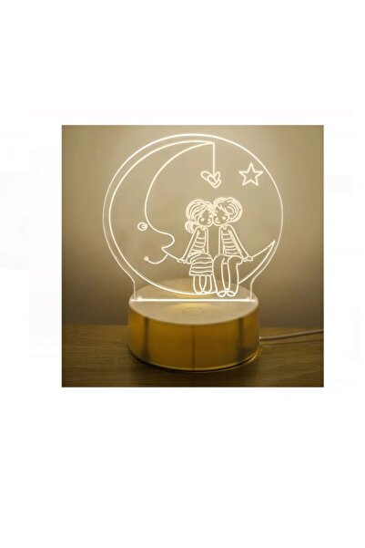 emc onshop 3D LED Νυχτερινό Φωτιστικό EMC ONSHOP ® Μοντέλο Ρομαντικά Παιδιά σ...