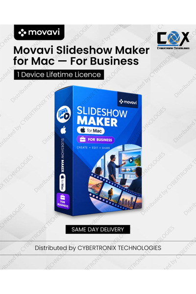 movavi Slideshow Maker for Mac For Business | 1 Device for Lifetime | Digital...