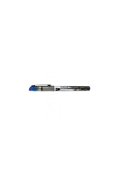 Pensan Nano gel pen, 0.7 mm tip, metal clip, blue ink, with cap