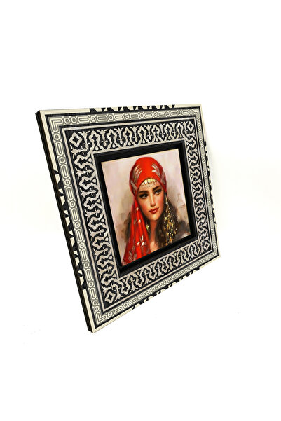 Sadrazam Al Yazmalı Women's Printed 20X20 Mdf Anatolian Painting Krt-112