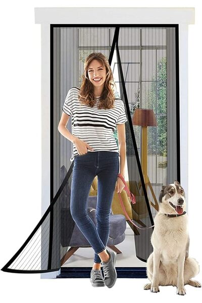 MAKINGTEC Magnetic Screen Door - Self Sealing, Heavy Duty With Magnetic Closu...