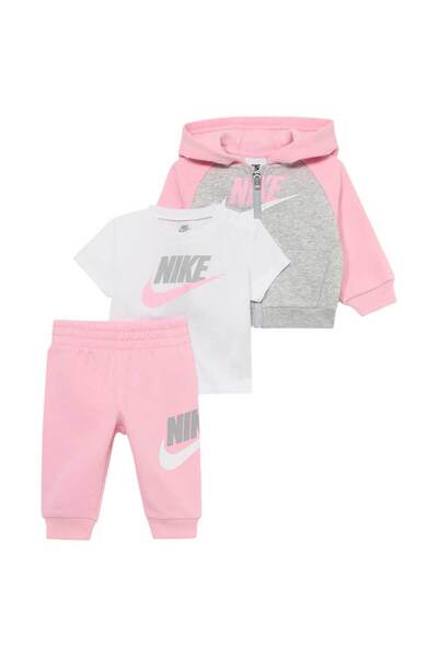 Nike Βρεφικό Σετ με Χρωματικά Μπλοκ (Σετ 3 τεμαχίων) 6-7
