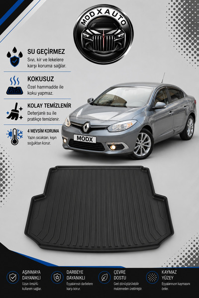 MODxAUTO RENAULT FLUENCE 2013 MODEL ARACA ÖZEL BAGAJ HAVUZU PREMİUM A+