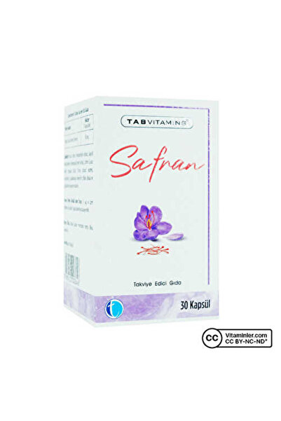 Tab TabVitamins Safran Ekstresi 30 Kapsül