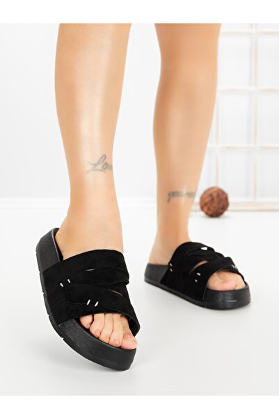 Gallevani Papuci dama cu platforma negri Azelia