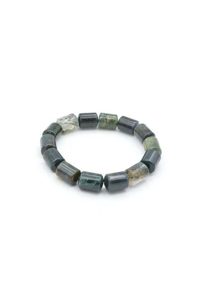 Murty99 Genuine Natural Capsule Model Moss Agate Bracelet