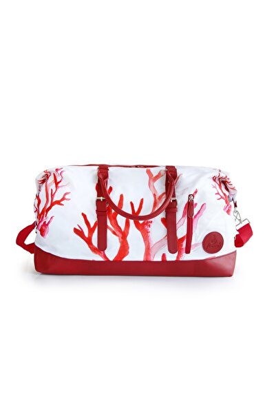 ANEMOSS Coral Design Travel Duffel Bag, 50L