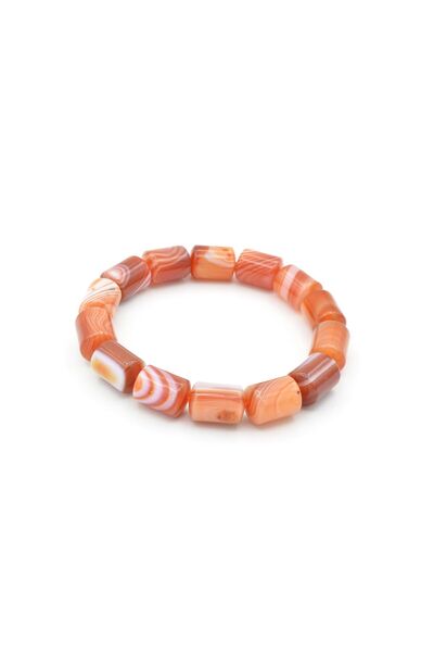 Murty99 Genuine Natural Capsule Model Carnelian Agate Bracelet