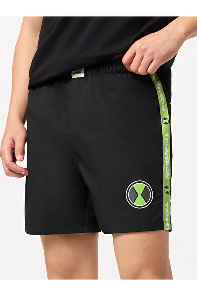 The Souled Store By Styli Men Ben 10 Black Boxers with Side Tape