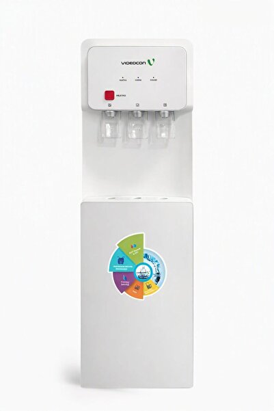 Videocon Top Loading Water Dispenser with Refrigerator | Hot, Cold & Normal W...