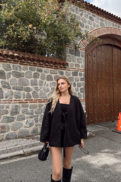 ÇEÇİM Women's Soft Textured High Waist Mini Skirt