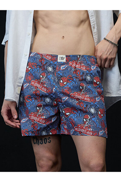 The Souled Store By Styli Men Spider-Man Navy Blue Boxer Underwear