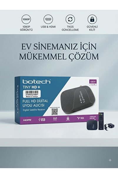 Botech Tıny Plus Full Hd Uydu Alıcısı Wıfı ( Wifi ) USB Destekli YENİ KASALI ...