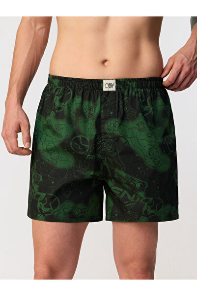 The Souled Store By Styli Men Ben 10 Black Boxers with Cartoon Print