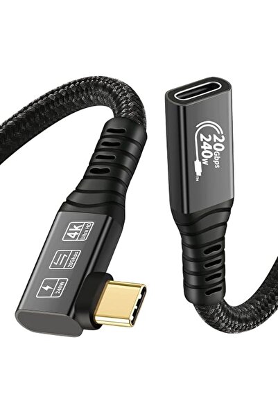 GENERAL 90 Degree USB C 3.2 Extension Cable 20Gbps, USBC 3.2 Gen2 Type-c Male...