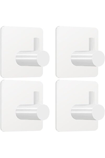 Generic White Adhesive Towel Hooks Heavy Duty Wall Hooks Stick on Shower Hook...