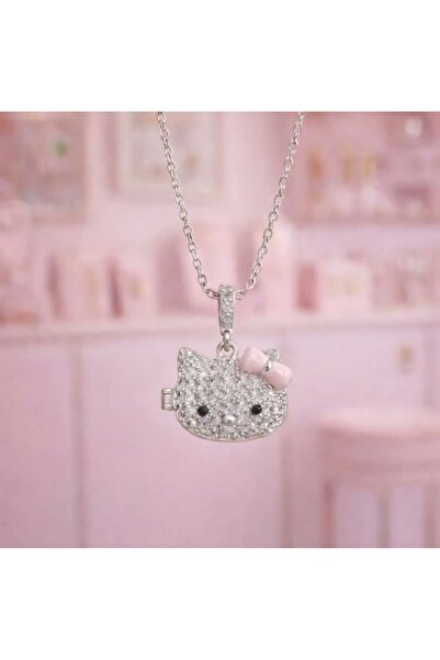 Heda Jewelry قلادة هيلو كيتي - قلادة تذكارية قابلة للفتح من الداخل