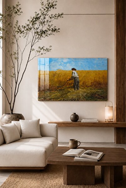BUMATBAA Buğday Tarlası Klasik Sanat Dekoratif Duvar Tablosu