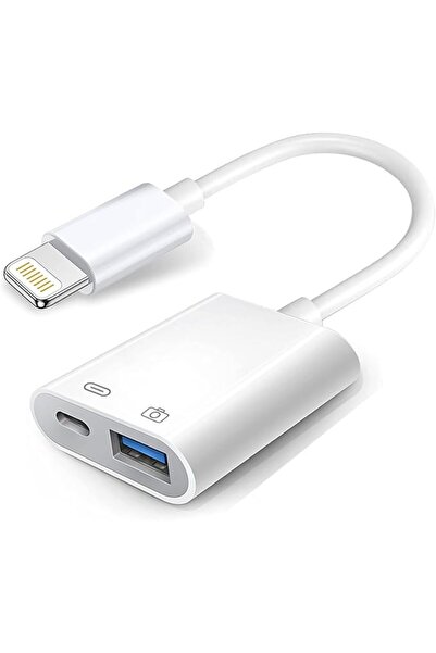 KASTWAVE محول كاميرا USB مع منفذ شحن، كابل USB 3.0 OTG للهاتف/الكمبيوتر، يدعم...