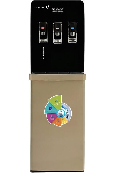 Videocon Bottom Loading Water Dispenser | Hot, Cold & Normal Water | Compress...