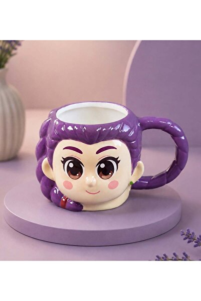 Gift Moda Ceramic Anime Mug Purple