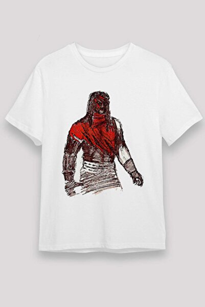 Darkhane Kane Unisex Printed White T-Shirt - Tshirt