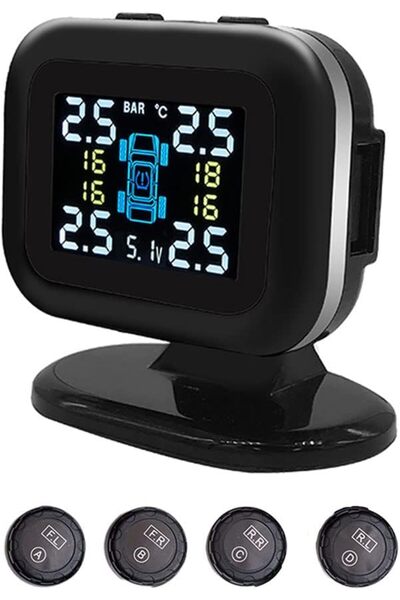 Morelian Outdoor Morelian Car Tire Pressure Monitoring System USB Tire Pressu...