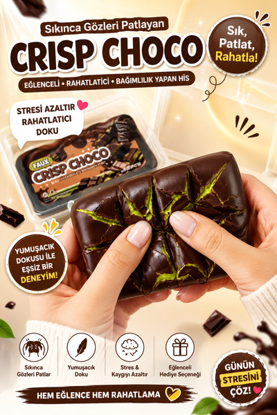 bs bellss accessory Squishy Çıtır Çikolata Crıspy Bitter Sukuşi Yeni Seri 1 A...