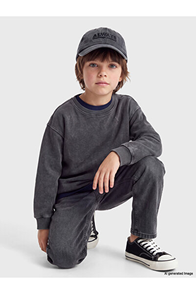 LC Waikiki Two Mt Shop Quality Lcw Kids Anthracite 2 Thread Plain Loose & Bag...