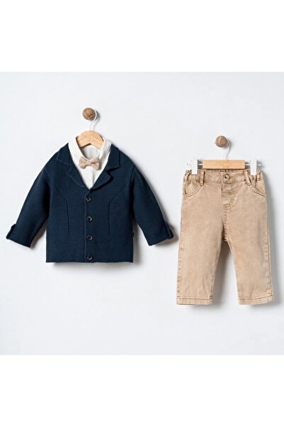 DIDuStore Mymi̇o Men's 9-24 Months Knitwear 3-Piece Set