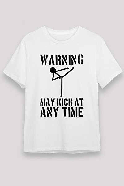 Darkhane Wushu Printed Unisex White T-Shirt - Tshirt