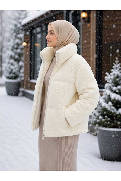 ASG Women's Lined Pocket Plush Coat