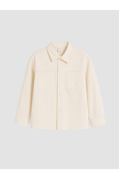 LC Waikiki Alita City Gabardin Boys' Shirt with a Difference
