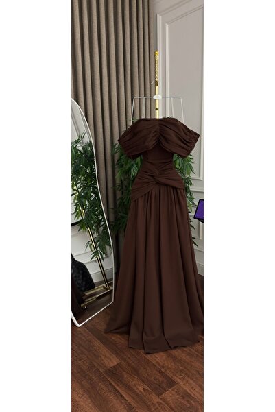 Diva style فستان سهره بني