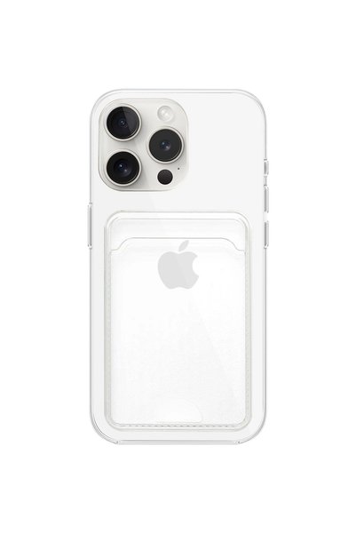 Mopal حافظة سيليكون شفافة متوافقة مع هاتف iPhone 13 Pro Max مع حامل بطاقة مفص...