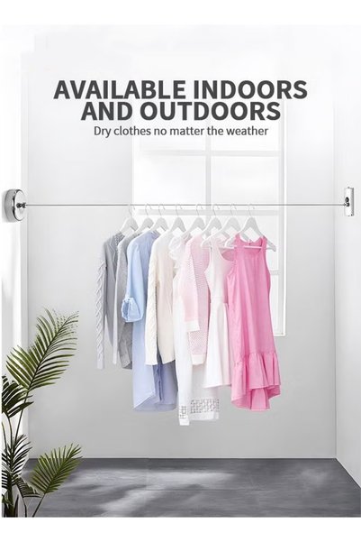 GGEROU Retractable Clothesline,304 Stainless Steel Clothing Line Dryer with Adjustable Rope String,9.2 Feets Clothes Line For Hanging Drying Indoor Room Bathroom Laundry Outdoor