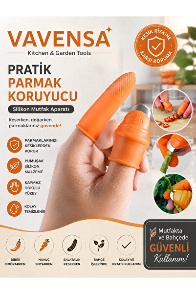 VAVENSA Silikon Parmak Koruyucu Meyve Sebze Toplama Bahçe Hasat Ayıklama Apar...