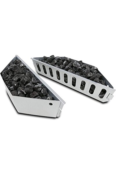 Morvena Picks Coș de cărbune pentru grătare cu cărbune, 38,5x11x7,5 cm, coș d...