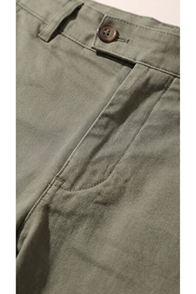 viyamen Men's Comfortable Daily Office Casual Trousers Green