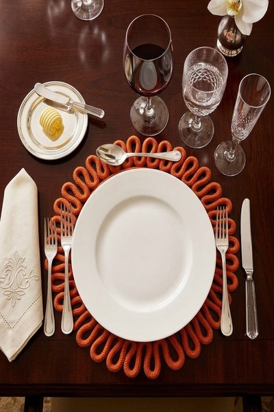 MaVaux Galaxy Series Decorative Single Placemat Model Round American Service ...