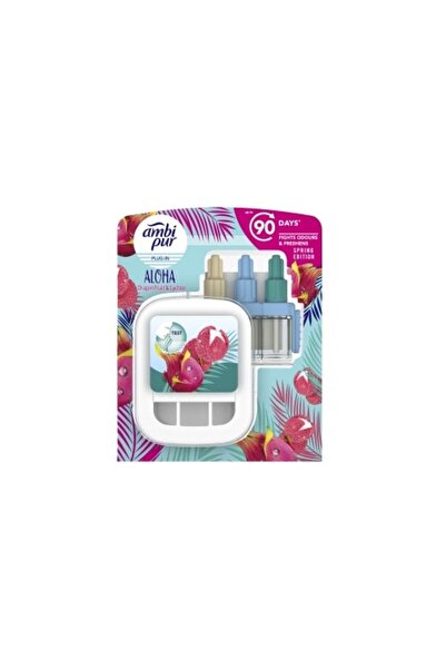 Ambi Pur Odorizant electric de cameră 3V + Rezervă Aloe Vera, Fructul Dragonu...