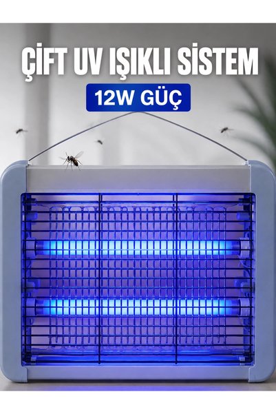 ARNEER Mey İthalat® Elektrikli Sinek Ve Sivrisinek Öldürücü 12W Çift Uv Işıklı Böcek Lambası