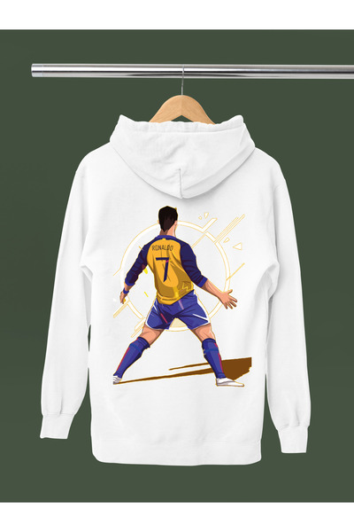 MAGORS Christiano Ronaldo Printed Cotton Long Sleeved 3-Yarn Hooded Sweatshirt